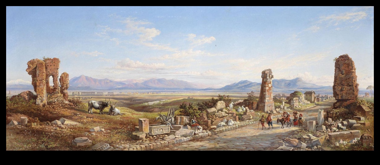 Via Appia צומת תרבות באמנות הרומית 2 Via Appia: סצנות של נסיעות ומסחר באמנות רומית