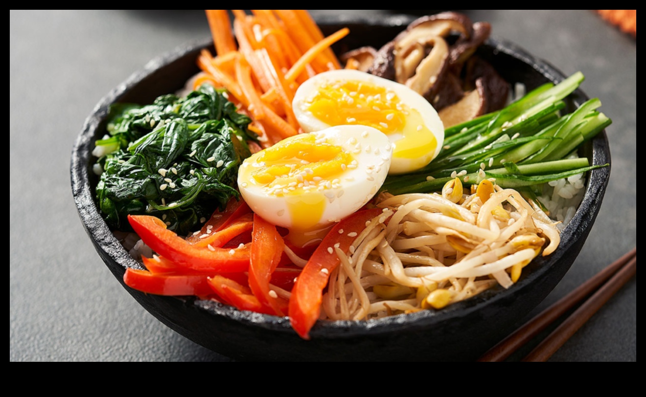 Bibimbap Bliss: שליטה בקערת אורז קוריאנית בבית