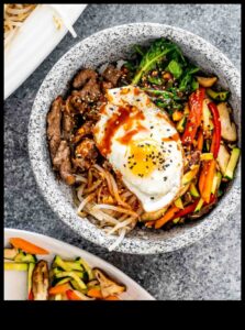 Bibimbap Bliss: שליטה בקערת אורז קוריאנית בבית
